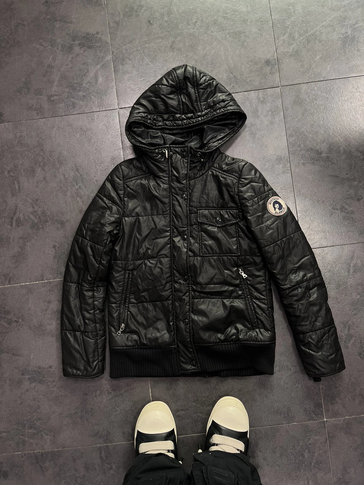 [Winter Must-Have] BDSS Hysterical Style HG Black Slim-Fit Skinny Cotton Jacket