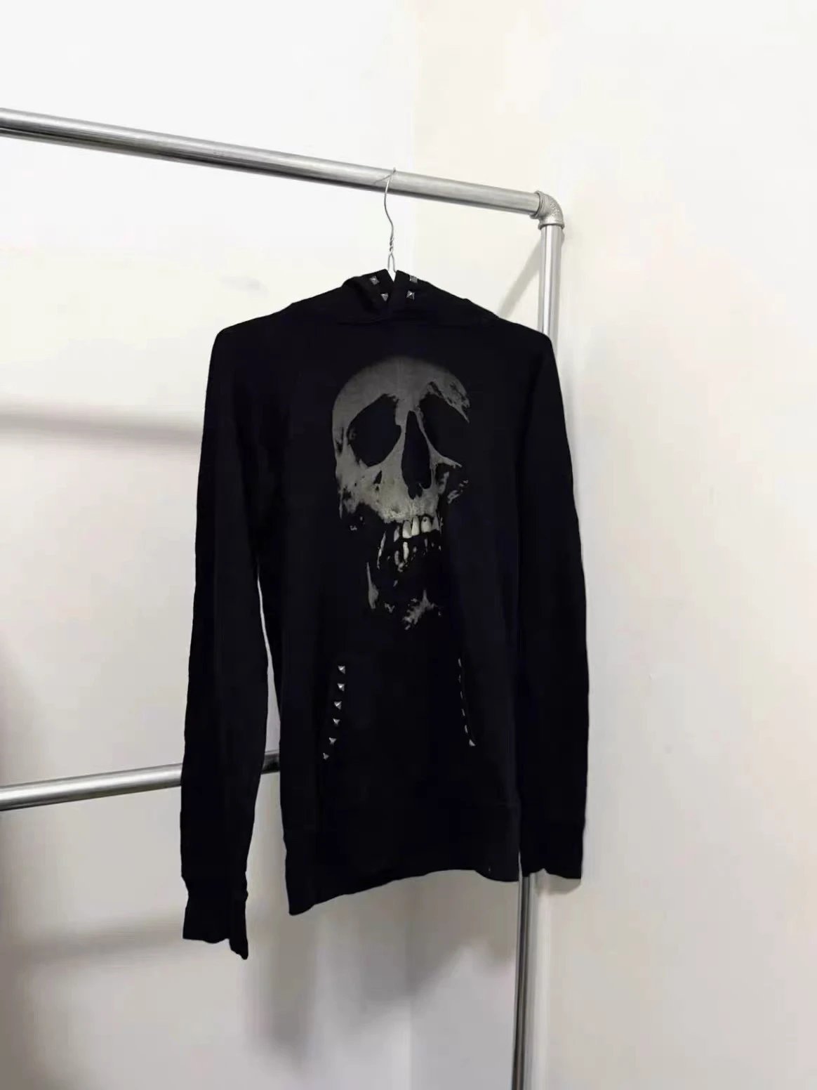 [Rivet Love] BDSS Autonomous Hysterical Style Strawberry Skull Rivet Hoodie Hoodie