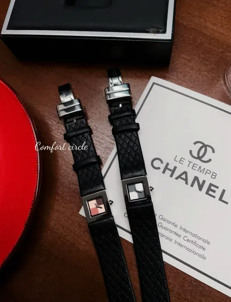 Chanel Premiere Watch Black Quilted Leather Diamond Bezel Quartz Watch Watches - 33