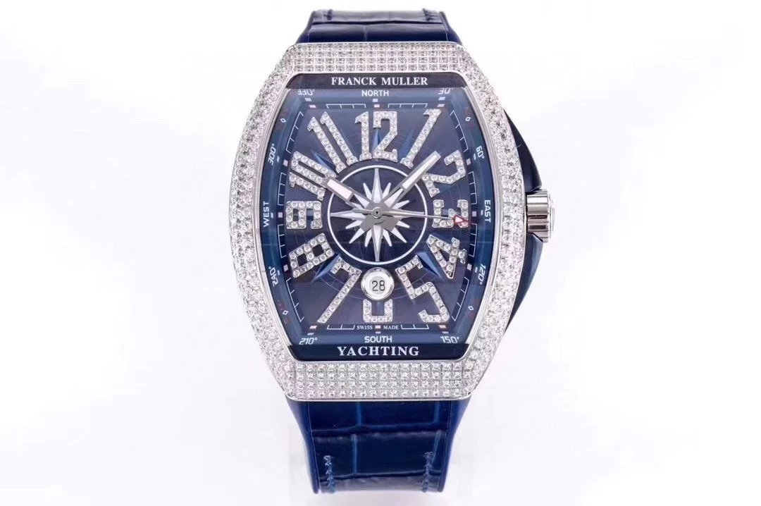 Franck Muller Yachting Blue Diamond Watch