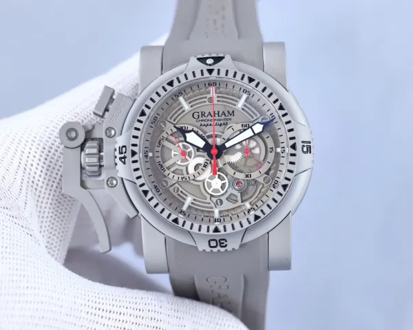 Design Graham Chronofighter Superlight Black Mechanical Watch Watches - 19