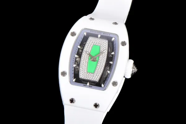 Richard Mille RM 07-01 White Ceramic Pink Diamond Dial Watch Watches - 35