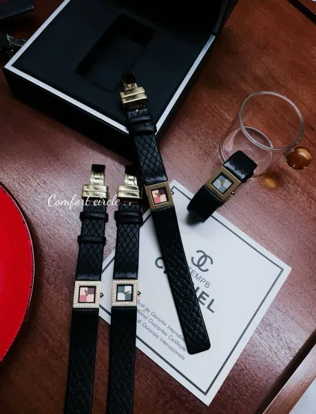 Chanel Premiere Watch Black Quilted Leather Diamond Bezel Quartz Watch Watches - 10