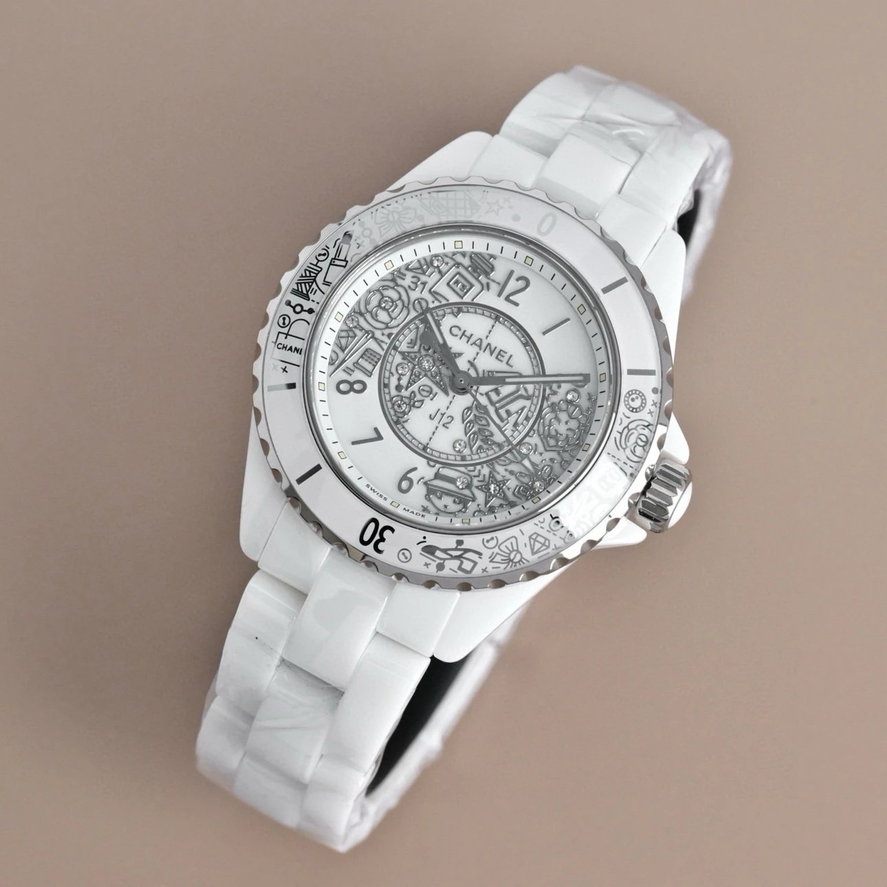 Chanel Watches J12 ceramic bracelet watch with crystal-set bezel image 11
