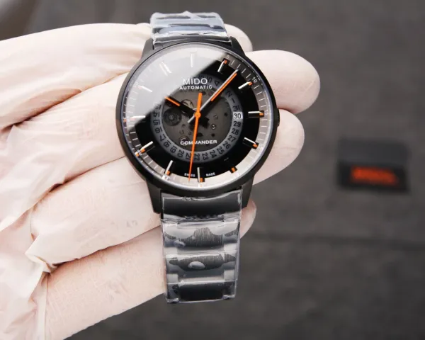Design Mido Commander Chronograph Black Dial Mechanical Watch Watches - 6