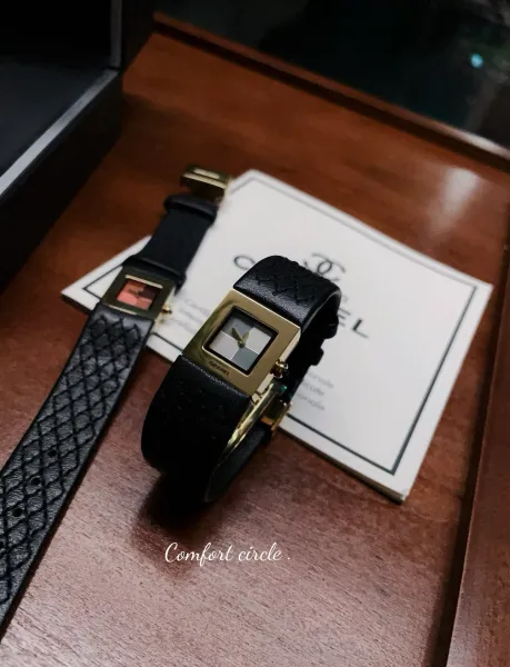 Chanel Premiere Watch Black Quilted Leather Diamond Bezel Quartz Watch Watches - 14