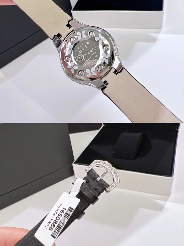 Graff Watches Crystal-Set Round Dial Leather-Strap Watch product detail image 17