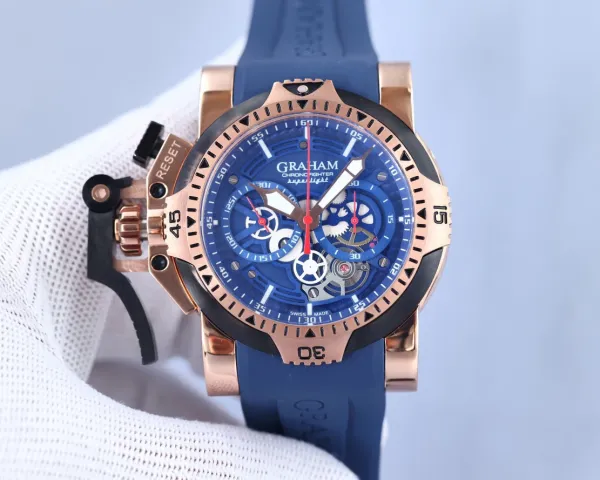Design Graham Chronofighter Superlight Black Mechanical Watch Watches - 18
