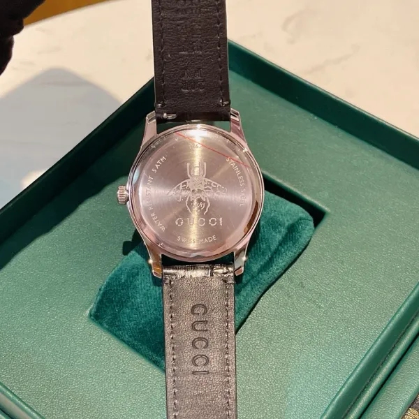 Gucci G-Timeless Pink Dial Stainless Steel Watch Watches - 40