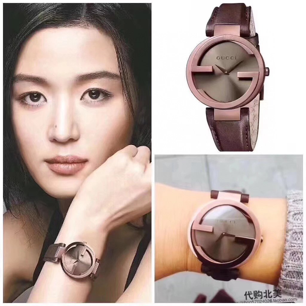 Gucci Watch Rose Gol