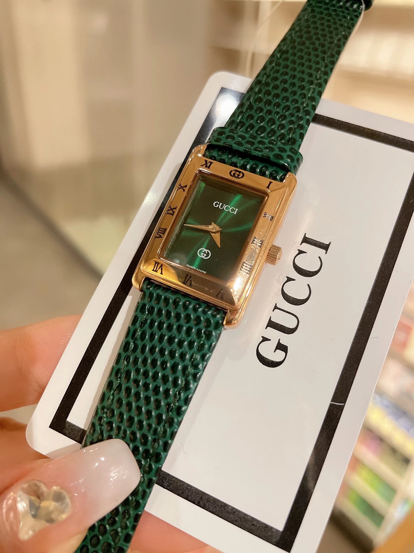 Gucci Rectangle Gree
