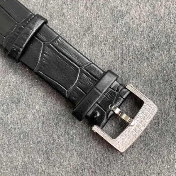 Van Cleef & Arpels Ballerina Watch Deep Blue Mother-of-Pearl Dial with Diamond Bezel and Black Alligator Strap Watches - 20