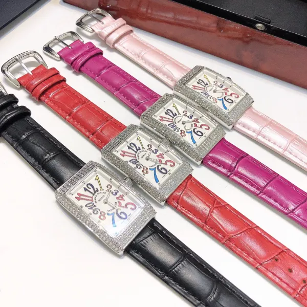 Franck Muller Vanguard Diamond-Set Rose Gold Watch with Black Alligator Strap Watches - 36
