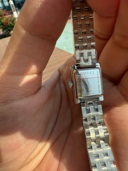 Gucci G-Timeless Square Pink Dial Silver Watch Watches - 16