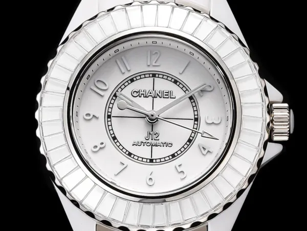 Chanel J12 Automatic White Ceramic Diamond Bezel Watch Watches - 21