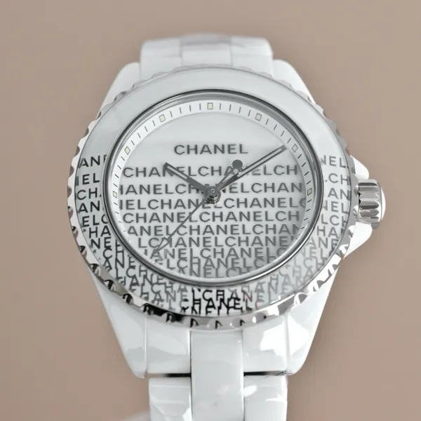 Chanel J12 Automatic White Ceramic Diamond Bezel Watch Watches - 49