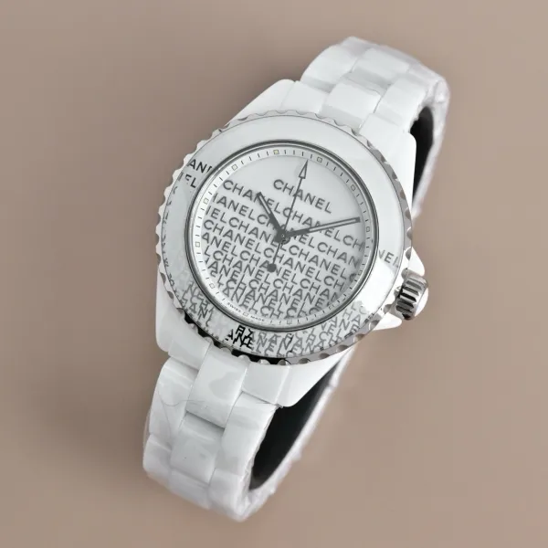 Chanel J12 Automatic White Ceramic Diamond Bezel Watch Watches - 50