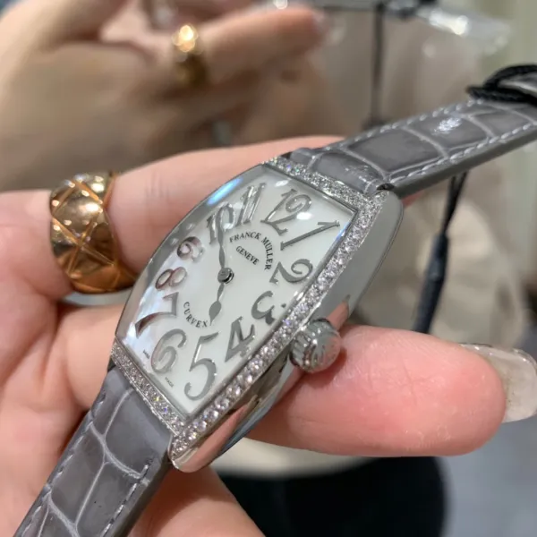 Franck Muller Curvex Blue Alligator Strap Mechanical Watch Watches - 33