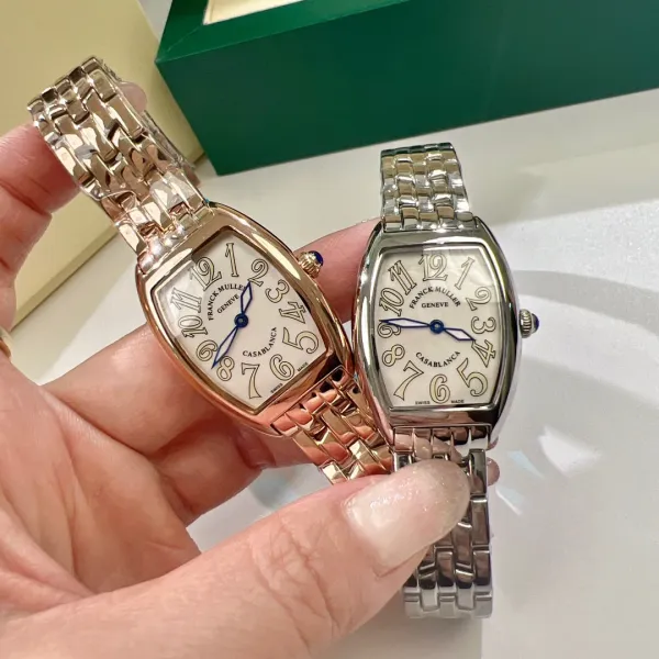 Franck Muller Casablanca Black Dial Rose Gold Diamond-Set Mechanical Watch Watches - 31