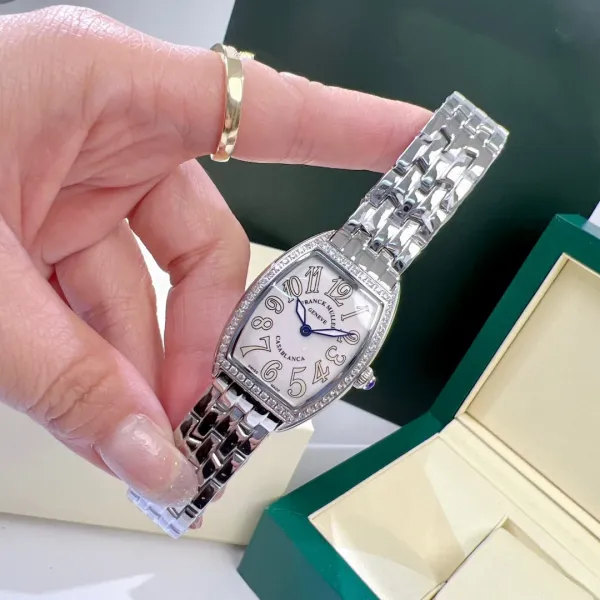 Franck Muller Casablanca Black Dial Rose Gold Diamond-Set Mechanical Watch Watches - 3