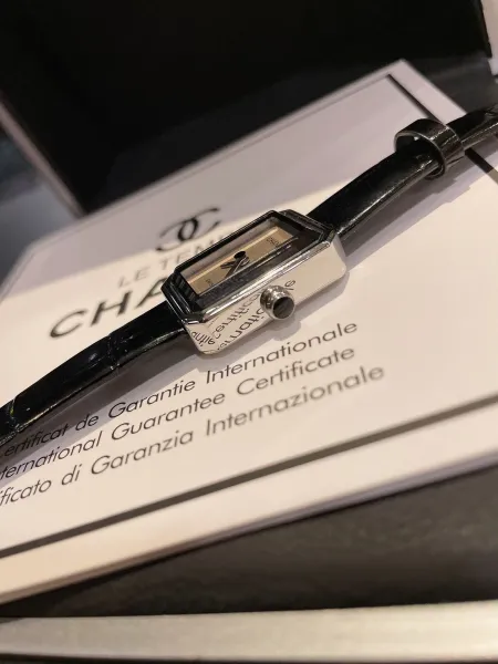 Chanel Première Watch Black Alligator Strap Quartz Watch Watches - 3