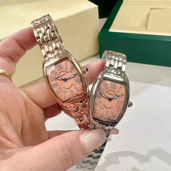 Franck Muller Casablanca Black Dial Rose Gold Diamond-Set Mechanical Watch Watches - 32