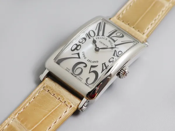 Franck Muller Long Island Mother-of-Pearl Dial Diamond Bezel White Gold Watch Watches - 29