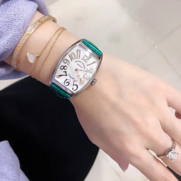 Franck Muller Curvex Blue Alligator Strap Mechanical Watch Watches - 51