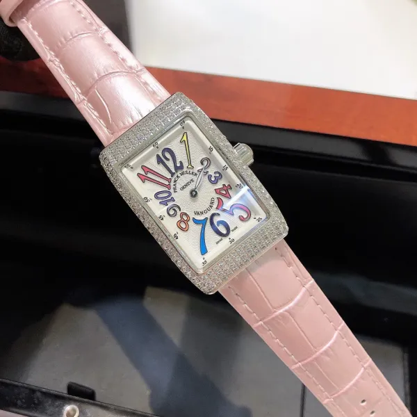 Franck Muller Vanguard Diamond-Set Rose Gold Watch with Black Alligator Strap Watches - 18