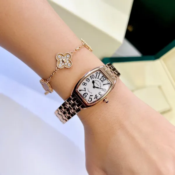 Franck Muller Casablanca Black Dial Rose Gold Diamond-Set Mechanical Watch Watches - 26