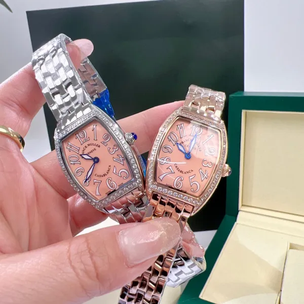 Franck Muller Casablanca Black Dial Rose Gold Diamond-Set Mechanical Watch Watches - 13