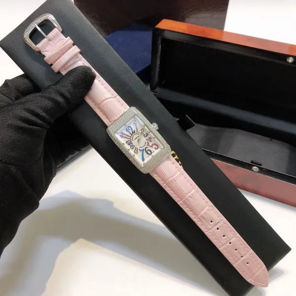 Franck Muller Vanguard Diamond-Set Rose Gold Watch with Black Alligator Strap Watches - 17