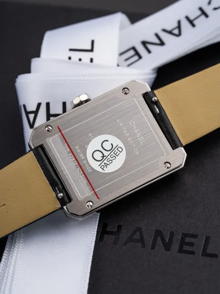 Chanel Mademoiselle Privé Watch Black and Gold Quartz Watch with Leather Strap Watches - 21