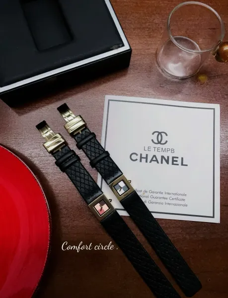 Chanel Premiere Watch Black Quilted Leather Diamond Bezel Quartz Watch Watches - 16