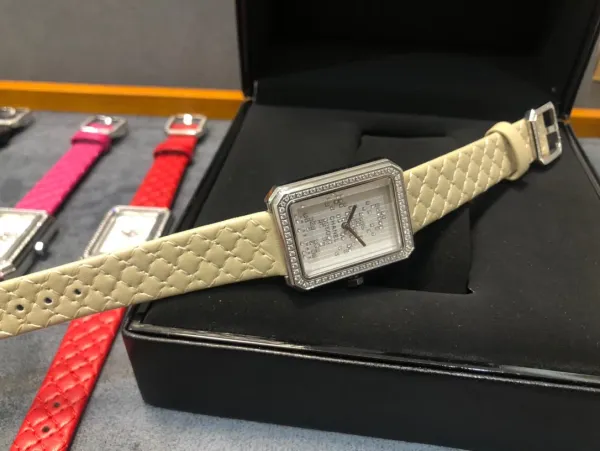 Chanel Boyfriend Watch Black Diamond-Paved Quartz Watch Watches - 32