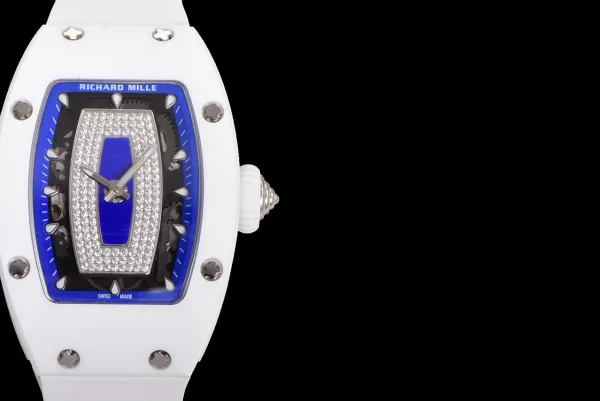 Richard Mille RM 07-01 White Ceramic Pink Diamond Dial Watch Watches - 21