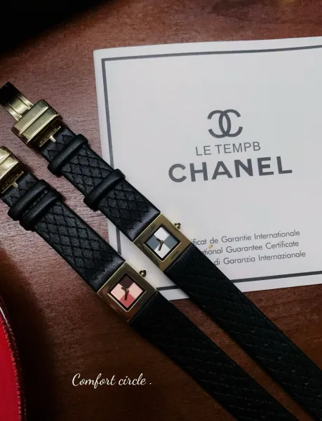 Chanel Premiere Watch Black Quilted Leather Diamond Bezel Quartz Watch Watches - 17
