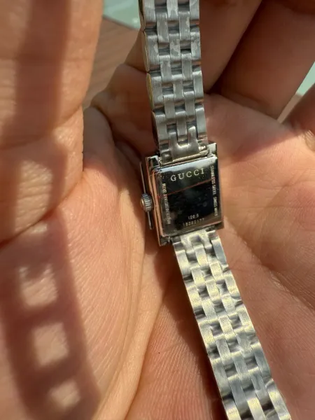 Gucci G-Timeless Square Pink Dial Silver Watch Watches - 7