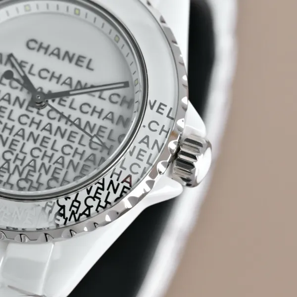Chanel J12 Automatic White Ceramic Diamond Bezel Watch Watches - 51
