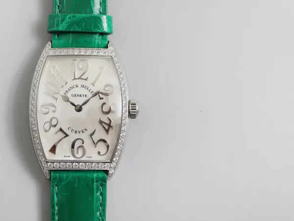 Franck Muller Curvex Blue Alligator Strap Mechanical Watch Watches - 47