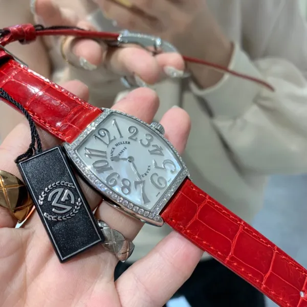 Franck Muller Curvex Blue Alligator Strap Mechanical Watch Watches - 74
