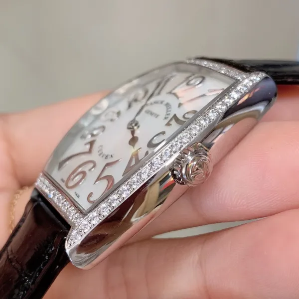 Franck Muller Curvex Blue Alligator Strap Mechanical Watch Watches - 11