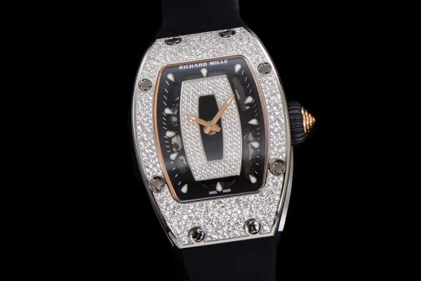 Richard Mille RM 07-01 White Ceramic Diamond Pave Watch Watches - 36