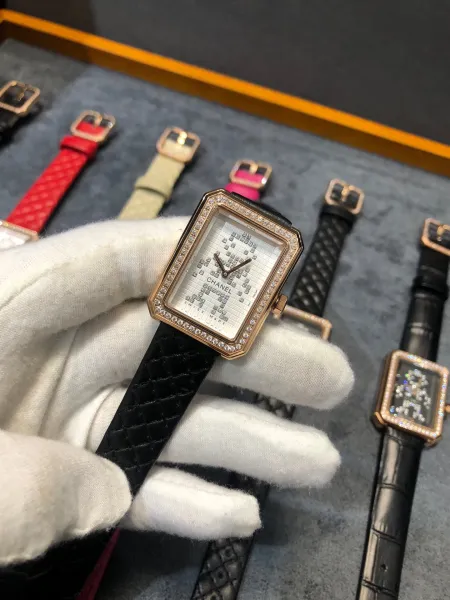Chanel Boyfriend Watch Black Diamond-Paved Quartz Watch Watches - 13