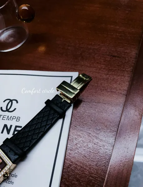 Chanel Premiere Watch Black Quilted Leather Diamond Bezel Quartz Watch Watches - 9