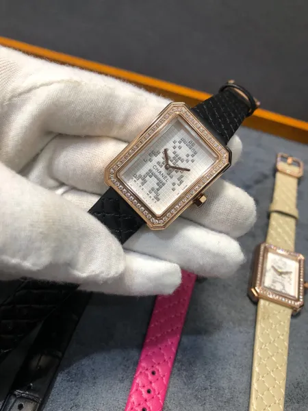 Chanel Boyfriend Watch Black Diamond-Paved Quartz Watch Watches - 16