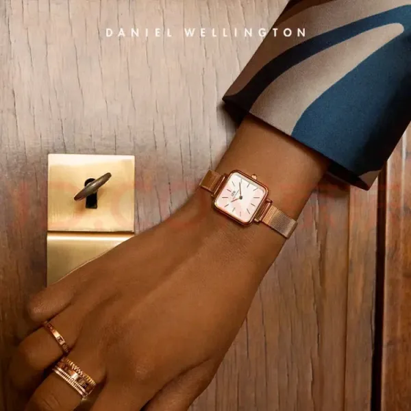 Design Daniel Wellington Square White Silver Watch Watches - 3