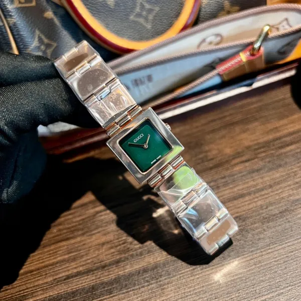 Gucci G-Timeless Square Black Dial Silver Watch Watches - 45