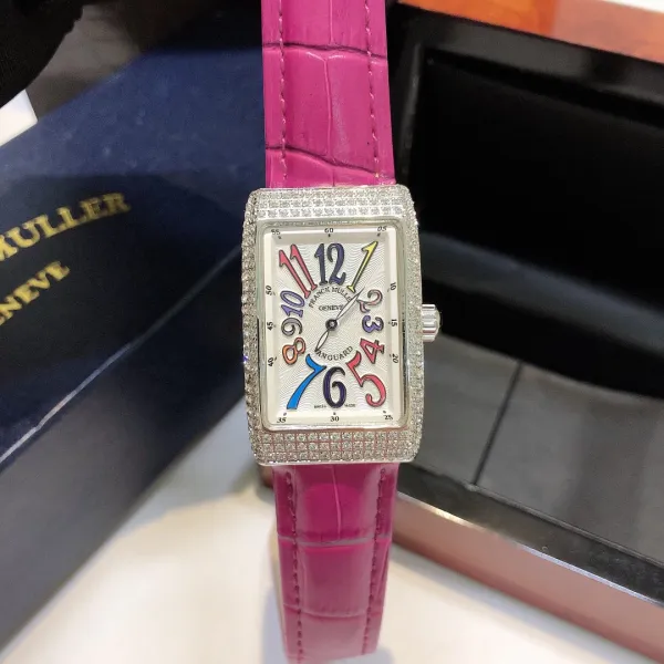 Franck Muller Vanguard Diamond-Set Rose Gold Watch with Black Alligator Strap Watches - 22