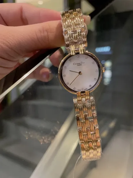 Dior La D de Dior Black Dial Gold-Tone Watch Watches - 35